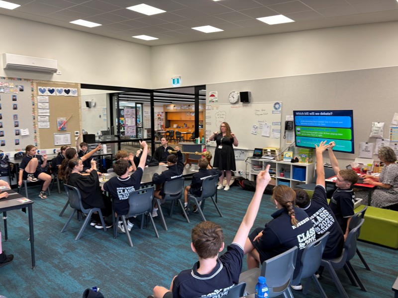 Students in Rosebud actively participated in the parliamentary education program.