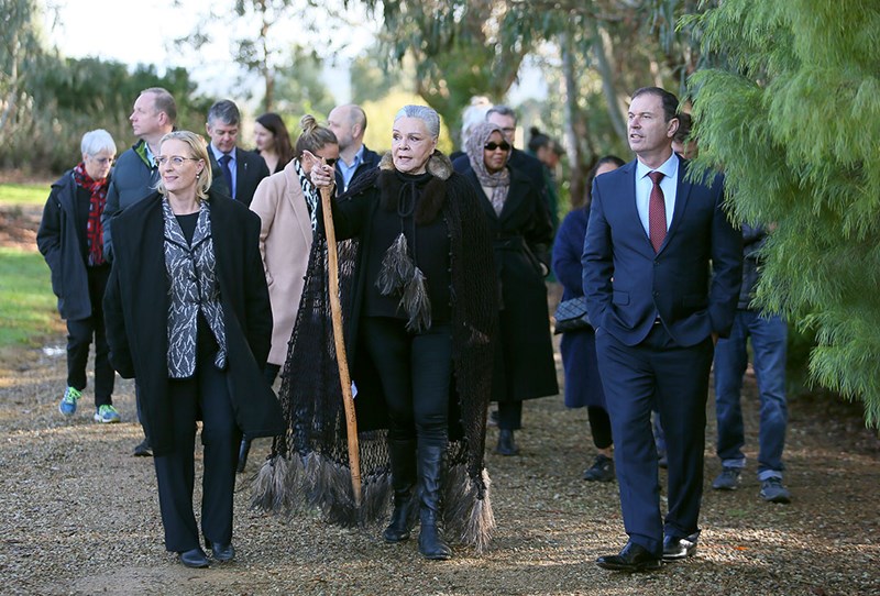 Visiting the Worawa History Walk during the launch of the Aboriginal Change Makers education  resource.