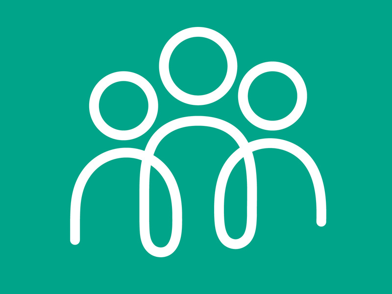 People icon in green