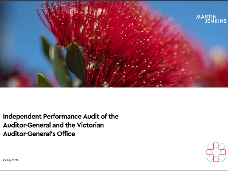 The report makes findings on VAGO’s strengths, opportunities and on issues that need resolution.