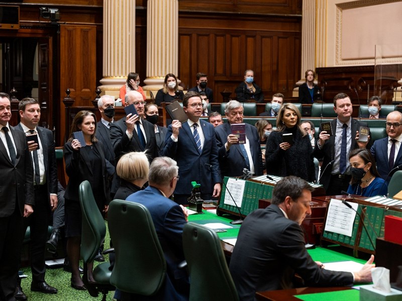 Historic transition at parliamentary sitting