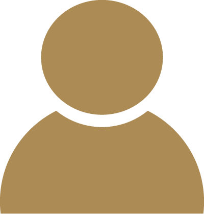 Gold person silhouette