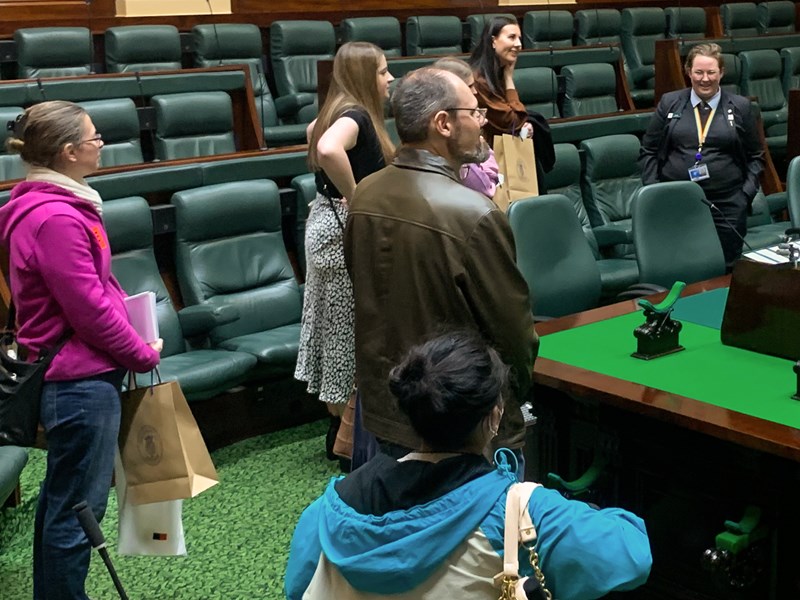 Teachers from primary to pre-tertiary took up the opportunity to explore Parliament House and talk with staff.