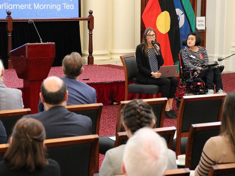 Ashana Wicks and Lisa Ho were among three presenters who provided invaluable information on disability inclusion.