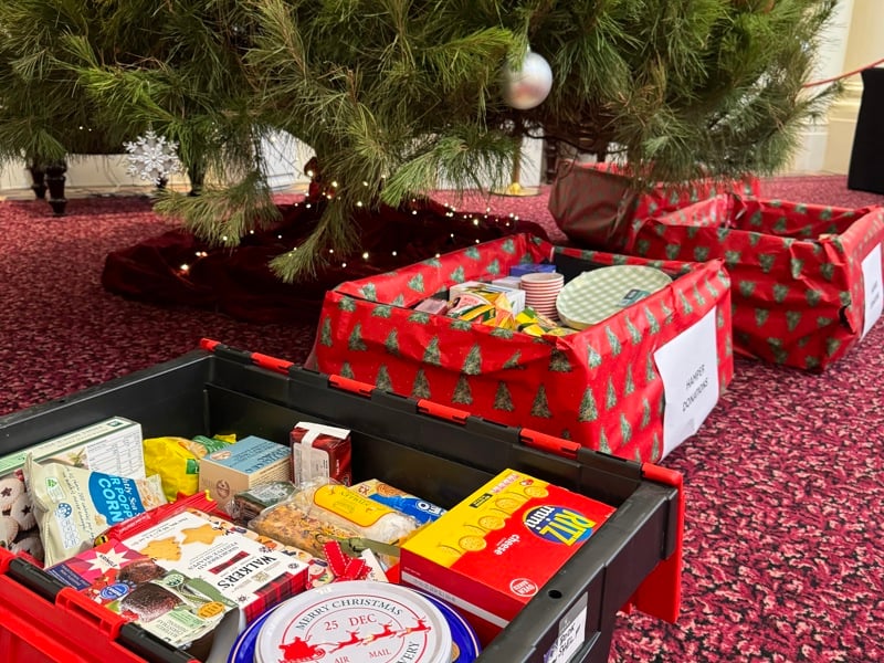 Christmas hampers handover 2024